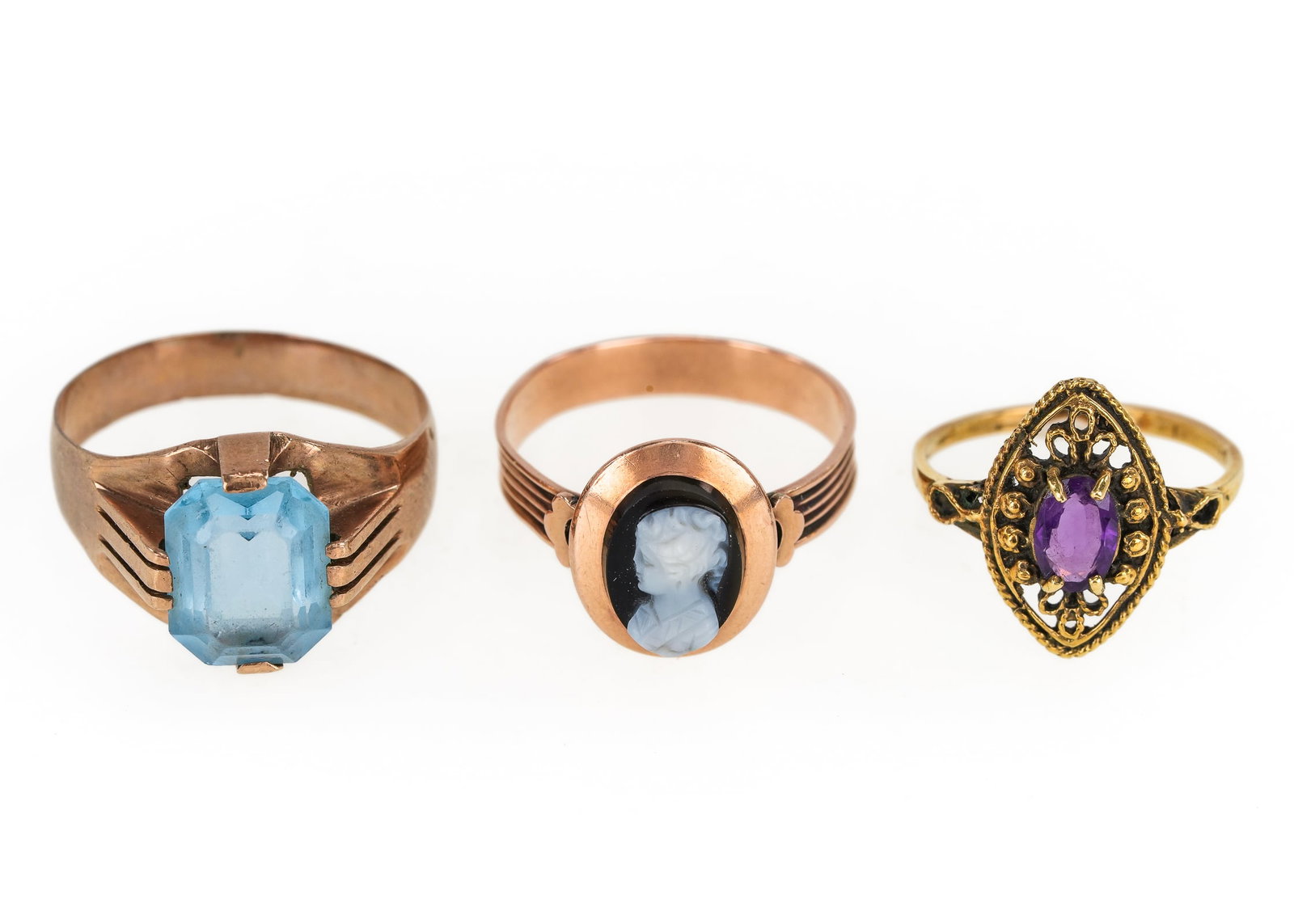 3 Victorian Rings - 3