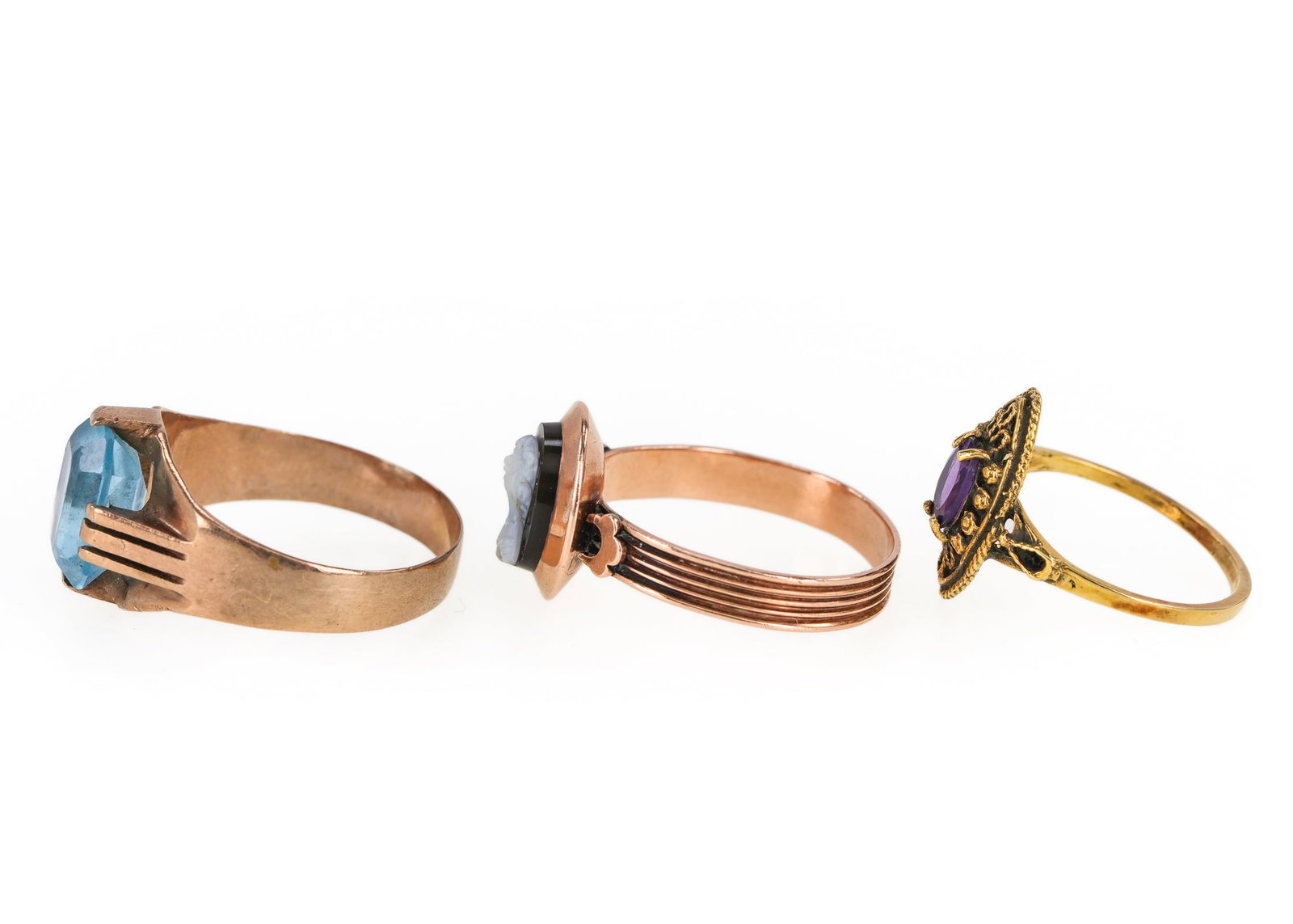 3 Victorian Rings - 4