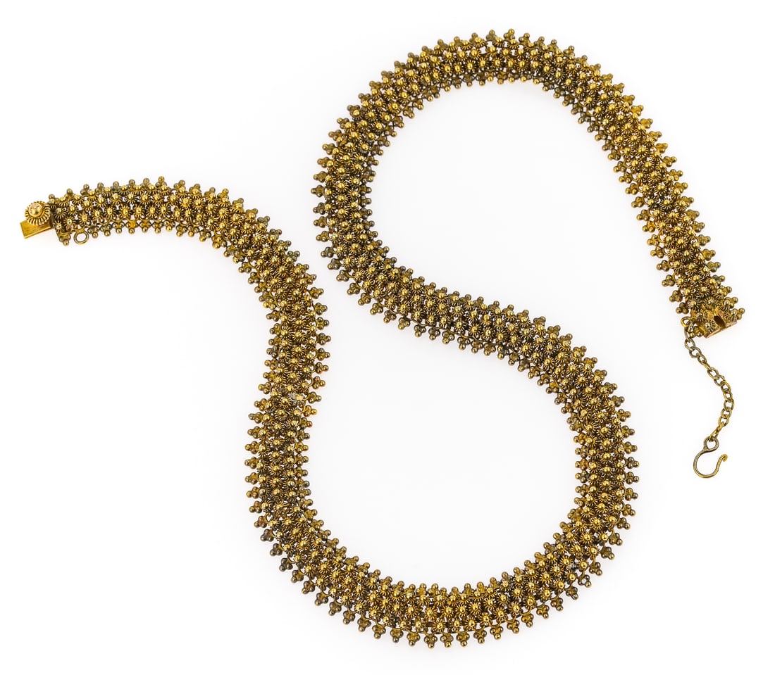 Ca. 1900 Gold Bead Edge Set - 3