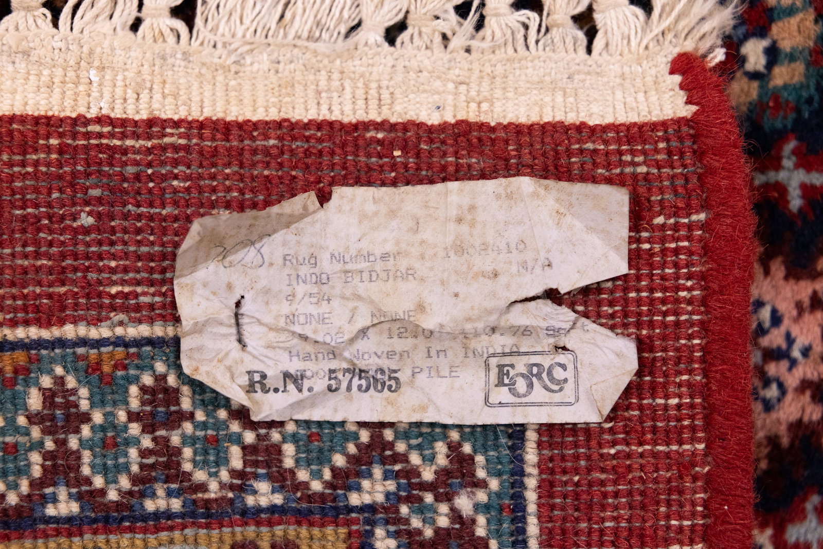 Indo-Pakistani Bidjar Main Carpet - 5