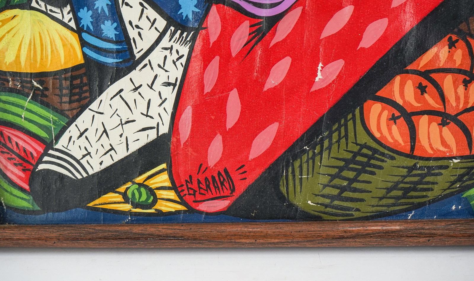 Three Hatian School Folk Paintings - 12