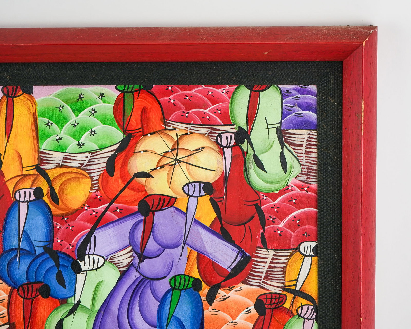 Three Hatian School Folk Paintings - 5