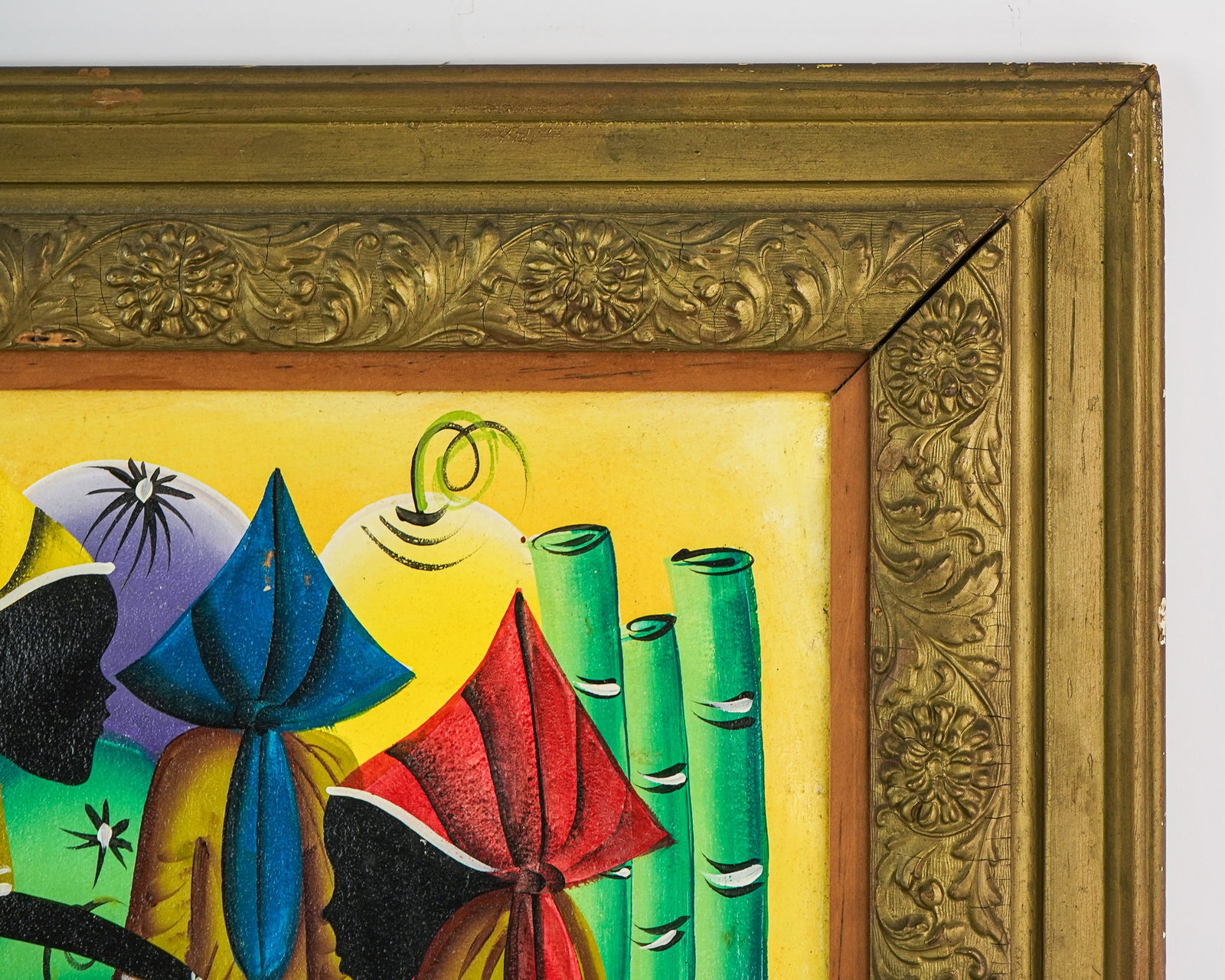 Three Hatian School Folk Paintings - 8
