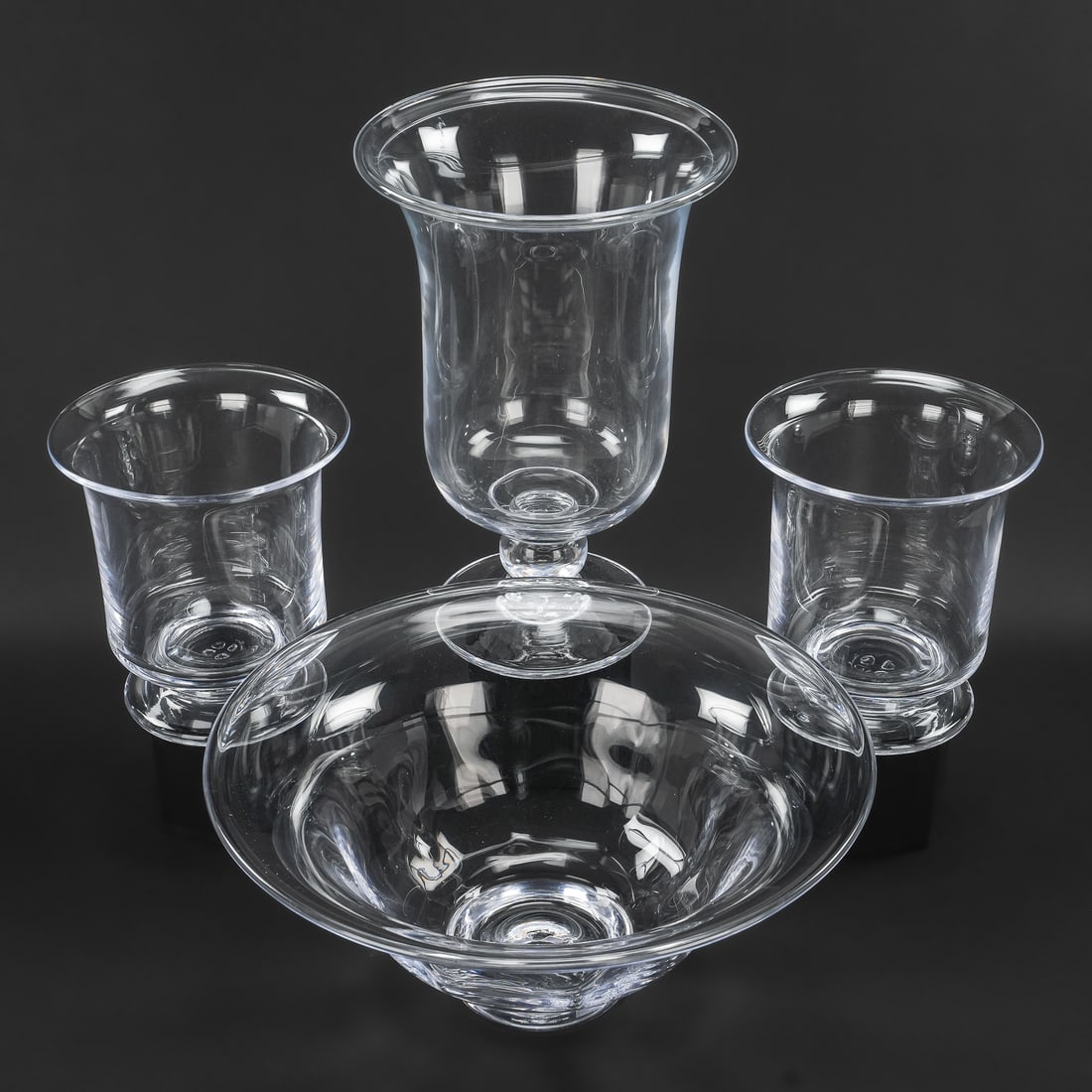 4 pcs. Simon Pearce Crystal Tableware - 2