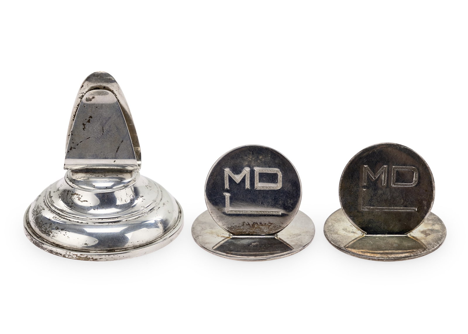 Asprey Place Card Holders, Sterling Tableware - 4