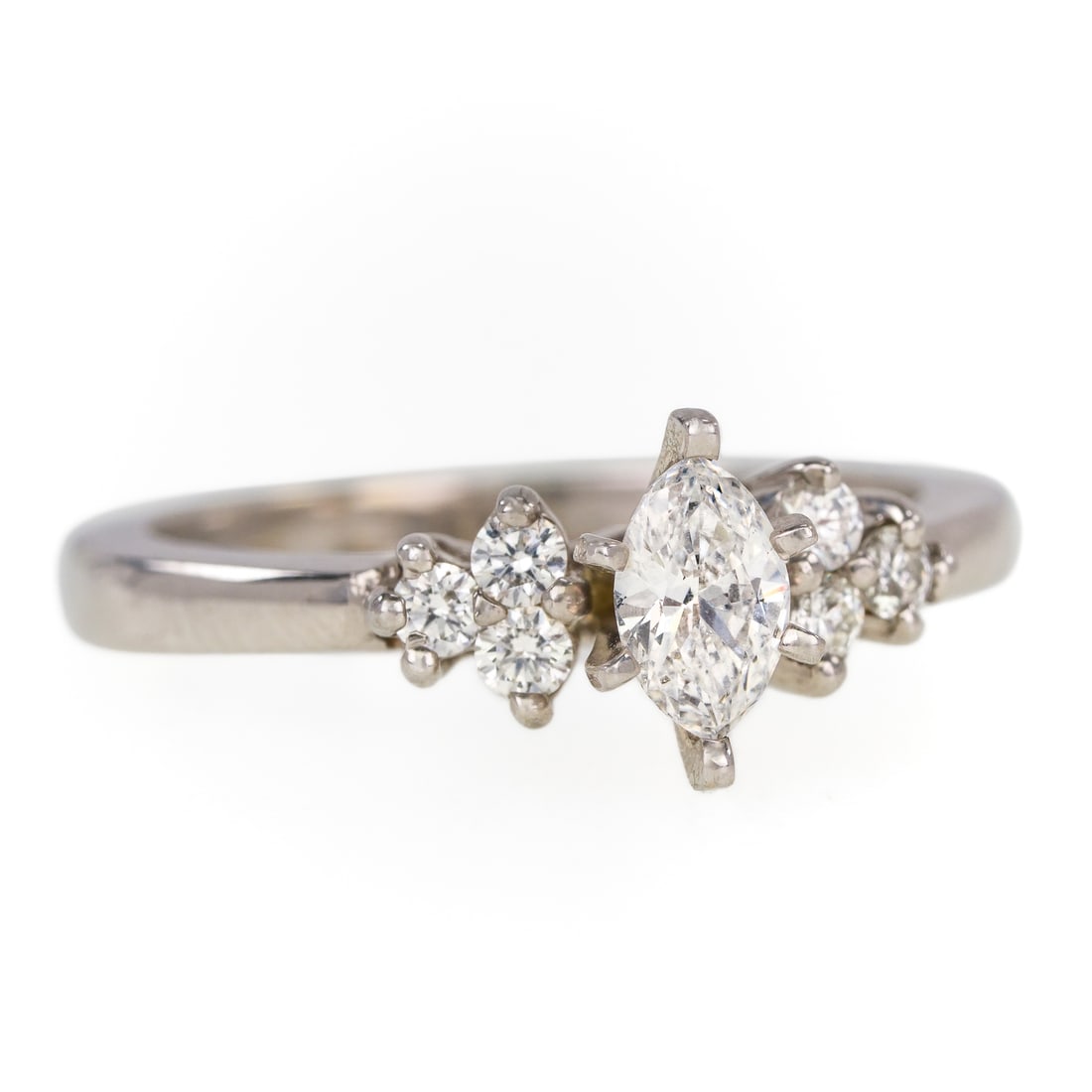 14k White Gold & Diamond Ring (1 of 1)