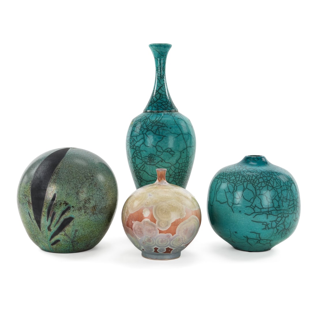 4 Contemporary Studio Art Pottery Vases (1 of 1)