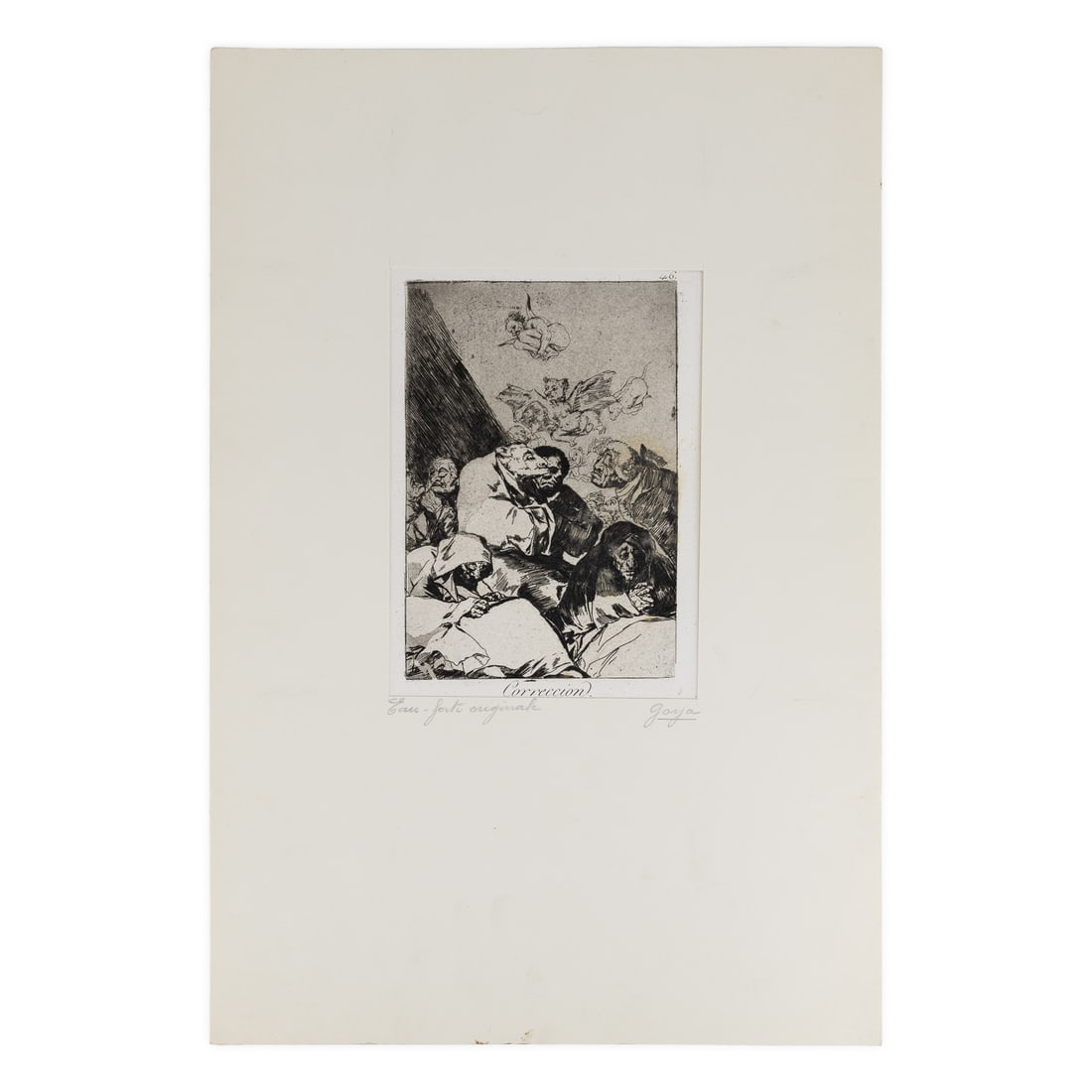 Original Etching, Francisco Goya ( 1746-1828) Correccion (1 of 3)
