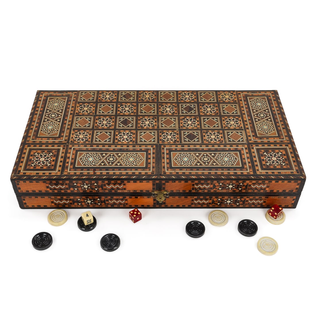 Middle Eastern Inlaid Game Board Box (1 of 1)