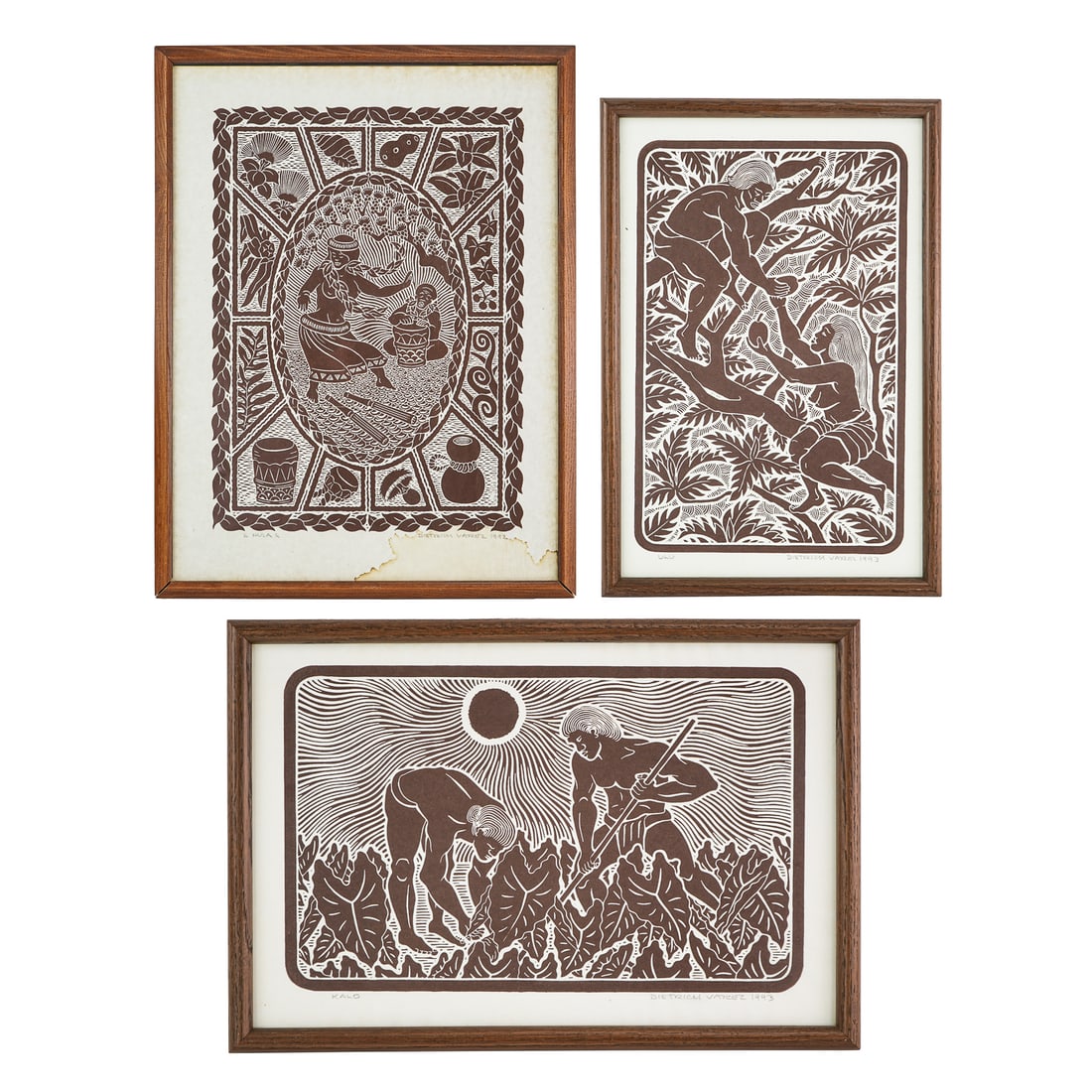 Three Dietrich Varez Block Prints (1 of 4)