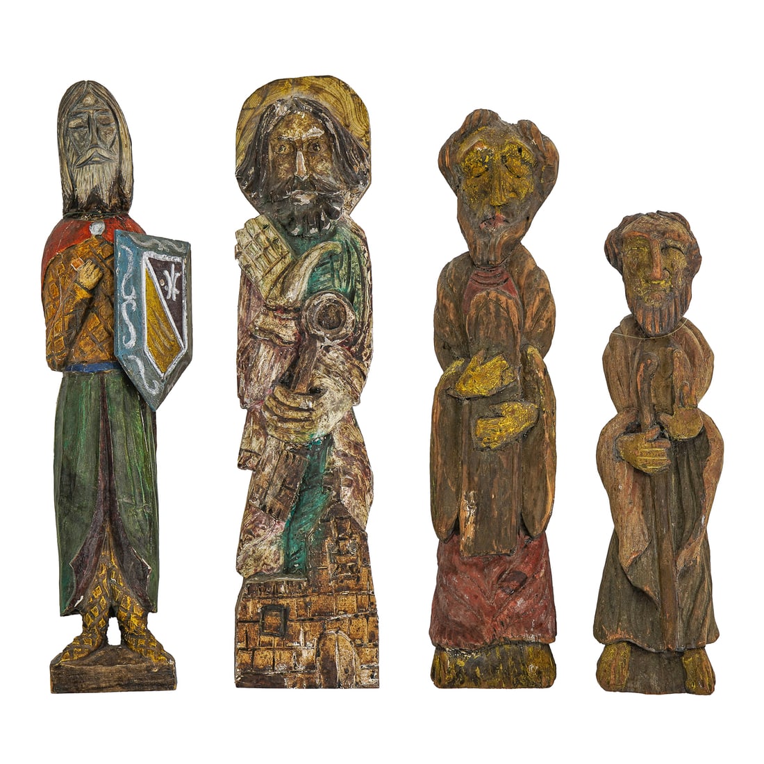 Four Carved Religious Figures (1 of 7)