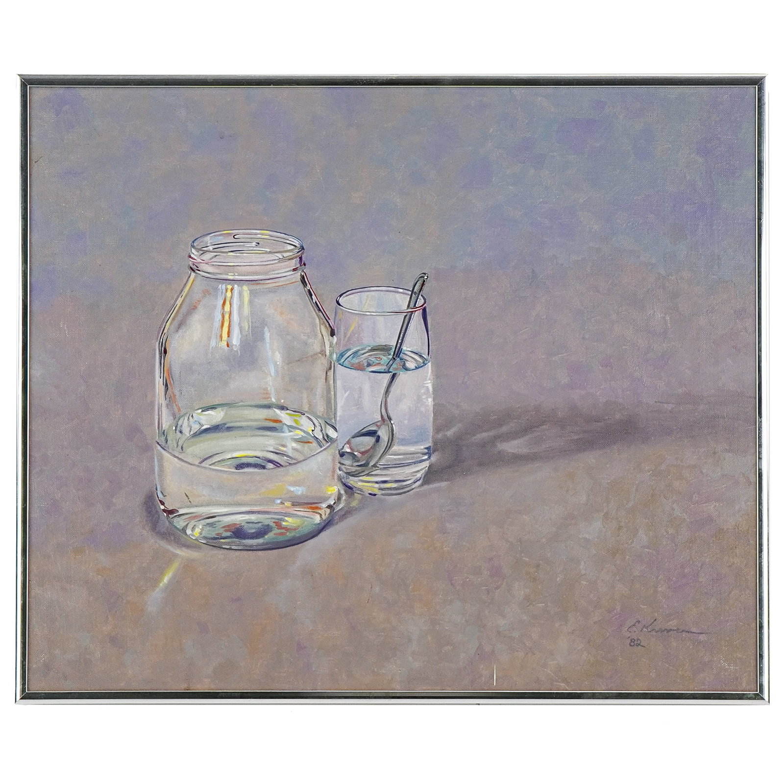 Eric Krever (Am 20th c ) Glass Still Life (1 of 5)