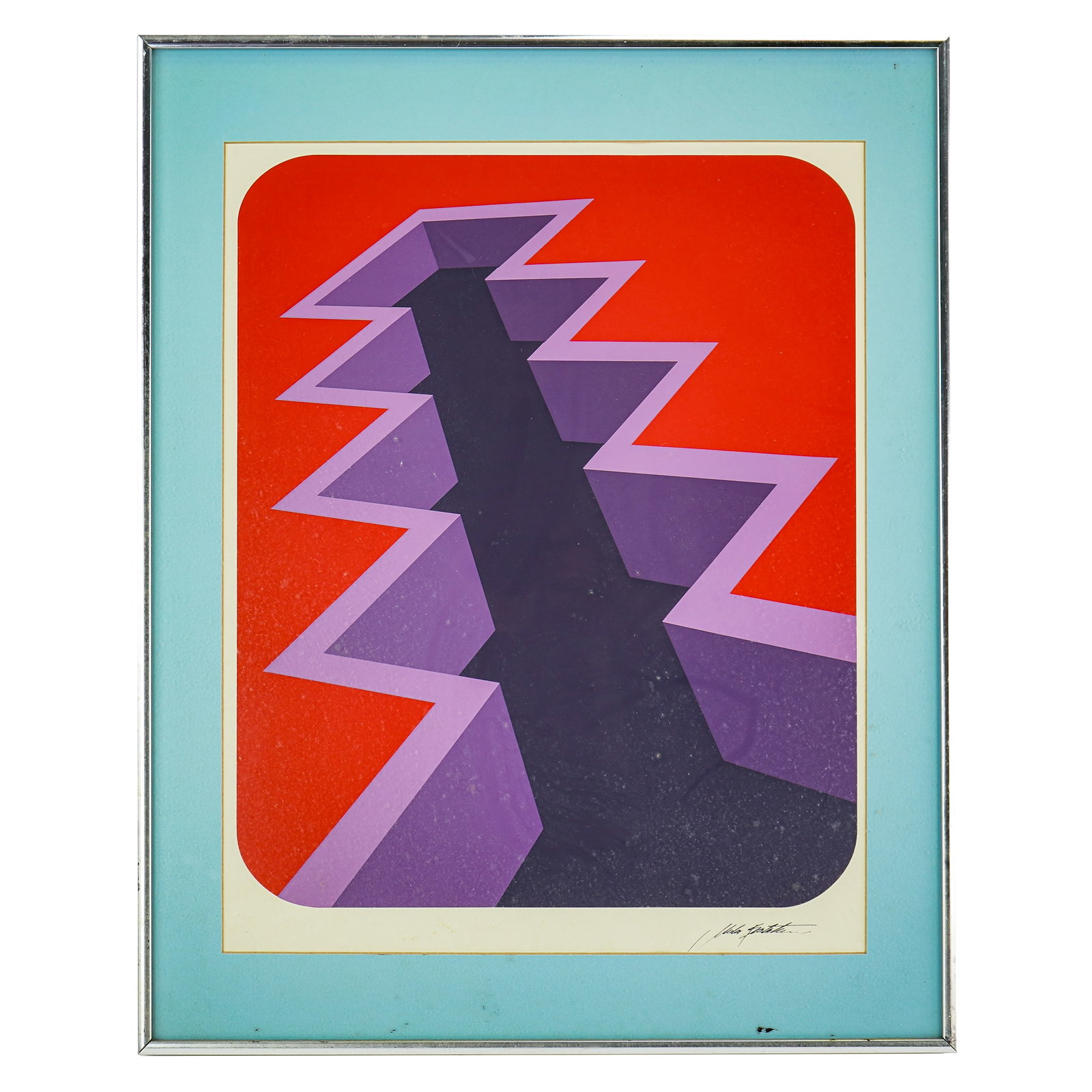Three OP Art prints - 2