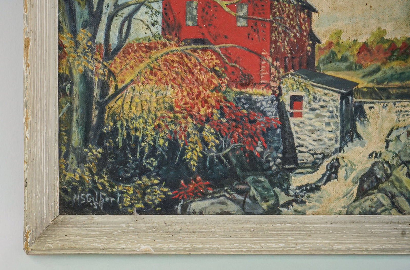MS Gilford (VT 20th c) Jericho Red Mill - 3