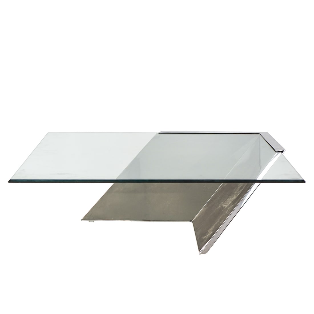 J. Wade Beam for Brueton -"SMT" Chrome Coffee Table (1 of 1)