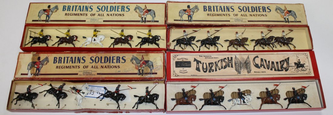Britains Turkish Cavalry, Egyptian Cavalry, Skinner's: Britains Turkish Cavalry, Egyptian Cavalry, Skinner's Horse (India), 13th Duke of Connought's Own Lancers- 4 sets, 20 pcs