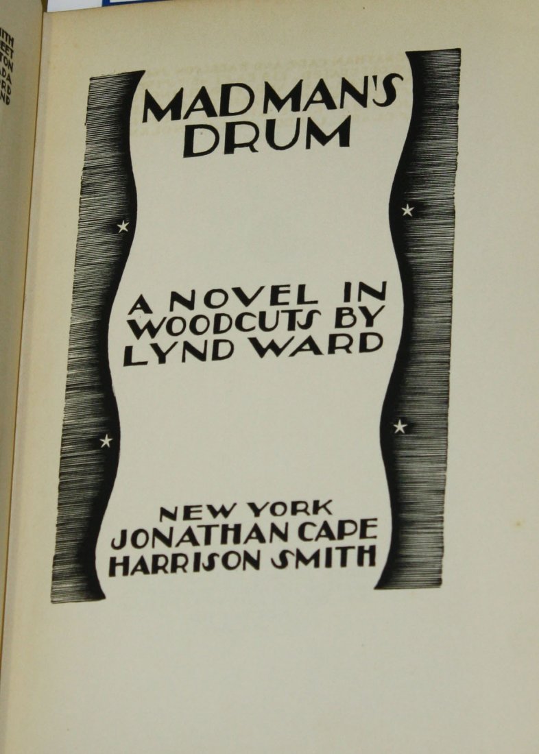 1930 Lynd Ward illustrated book Madman's Drum: 1930 Lynd Ward illustrated book Madman's Drum