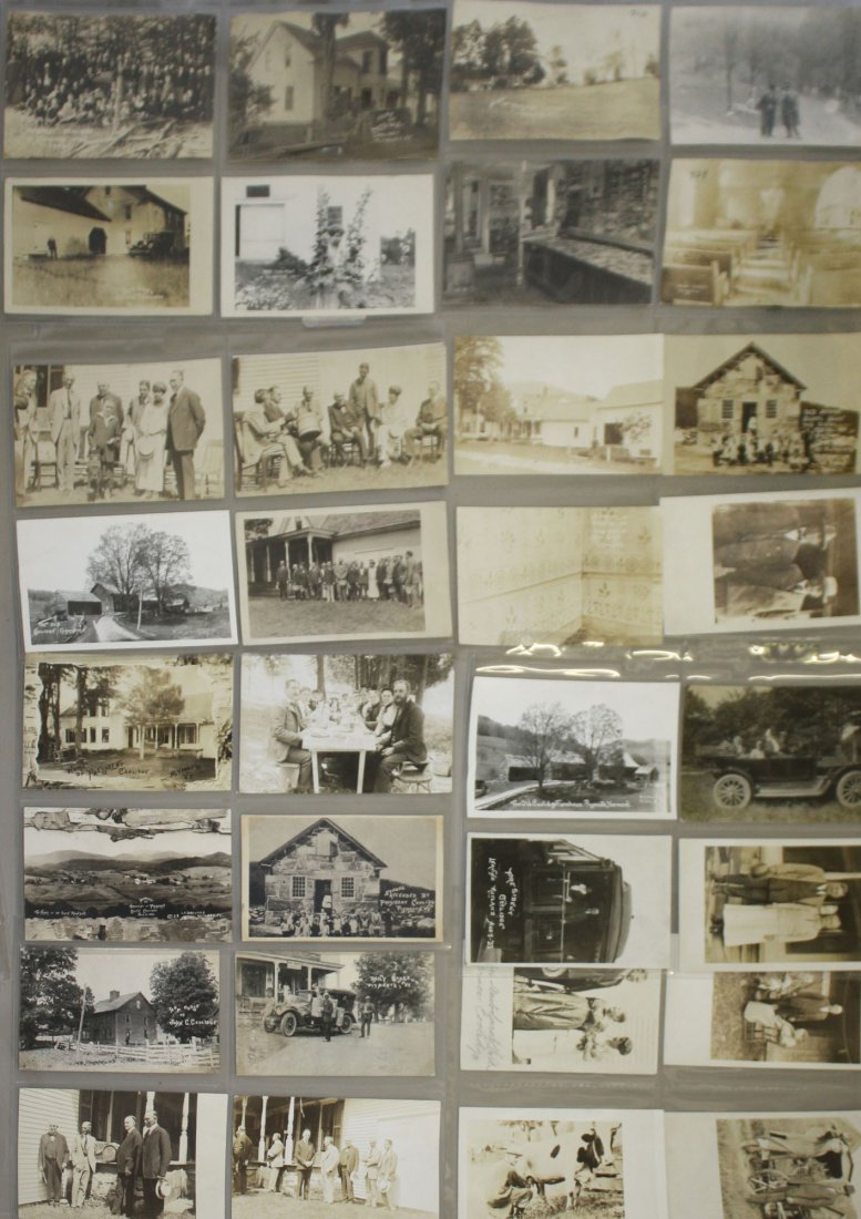 34 Calvin Coolidge Plymouth Notch real photo postcards: 34 Calvin Coolidge Plymouth Notch real photo postcards incl. Will Rogers, Henry Ford, and Thomas Edison