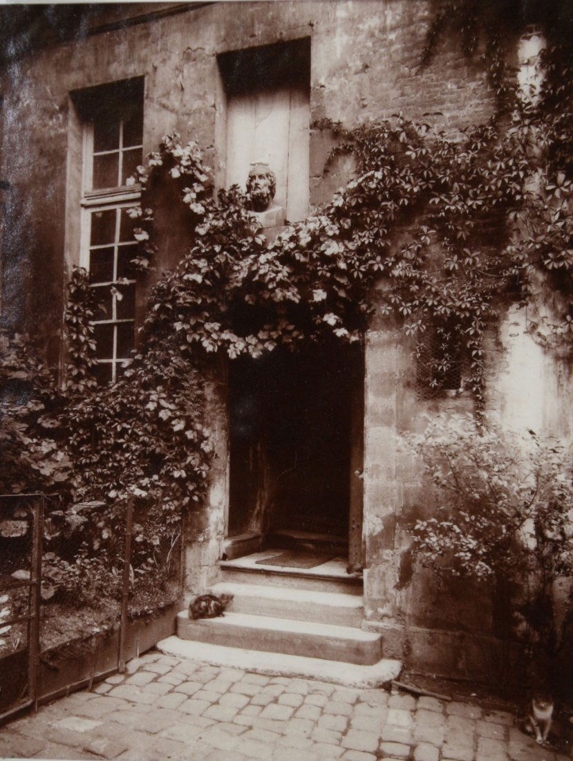 Eugene Atget (French 1857-1927) silver gelatin print: Eugene Atget (French 1857-1927) silver gelatin print "Cour De Rouen" limited Edition reprint from MOMA embossed MOMA CAW 1978 37/100