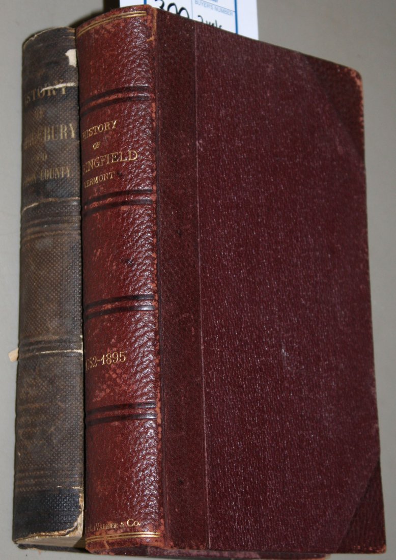 1859 Samuel Swift History of Middlebury, 1895 Hubbard &: 1859 Samuel Swift History of Middlebury, 1895 Hubbard & Dartt History of Springfield,