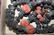 Chinese ca. 1900 necklace with carved nut beads, coral - 3