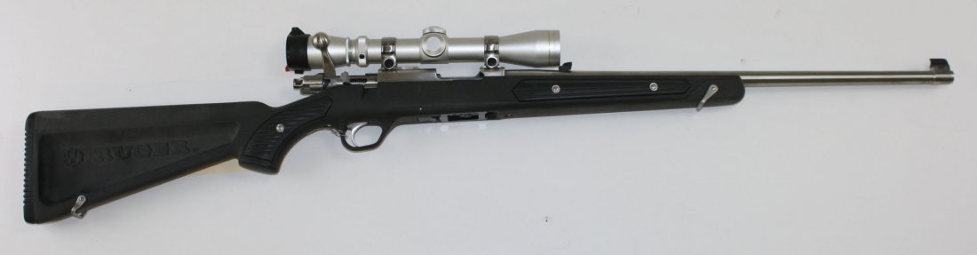 Ruger 77/22 All Weather in .22 Win Mag with Leupold 3-9: Ruger 77/22 All Weather in .22 Win Mag with Leupold 3-9 compact scope and composite stock with extra magazines FFL#1795