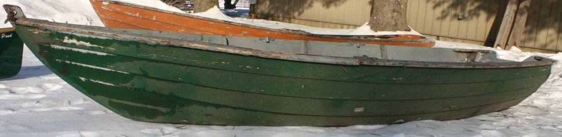 Lake Mansfield Trout Club 13' 7” row boat (possibly Old: Lake Mansfield Trout Club 13' 7” row boat (possibly Old Town mfg)- re-painted
