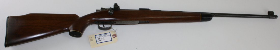 K 98 Mauser rifle rechambered probably for 30-06 with: K 98 Mauser rifle rechambered probably for 30-06 with nice sporterized stock with high cheek rest FFL#1737
