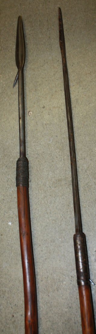 2 African spears: 2 African spears
