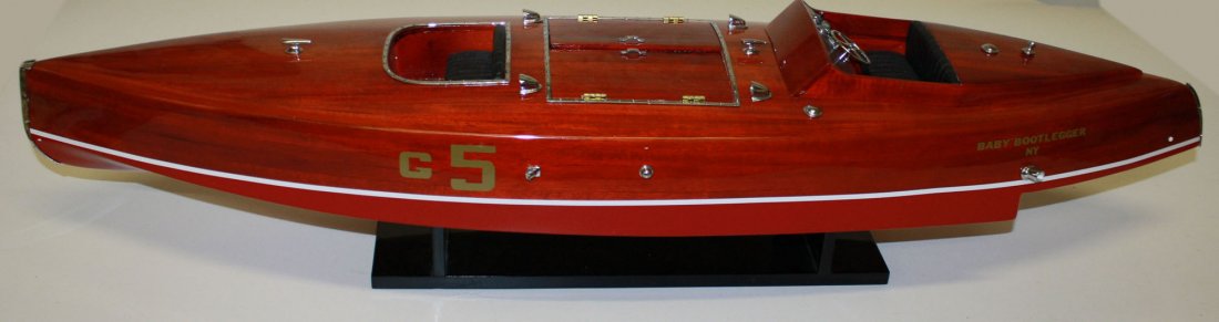 Baby Bootlegger" wooden model boat length 37: Baby Bootlegger" wooden model boat length 37