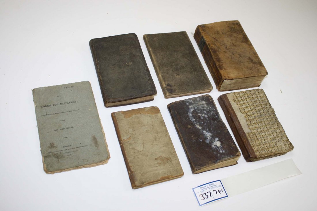 1794 Edw Gray, Springfield Guide of Human life, 1799: 1794 Edw Gray, Springfield Guide of Human life, 1799 Chas Pierce, Portsmouth, NH Prayer Book by Piscataqua Ministers, 1816 Token for Mourners, 1825 Watson, Woodstock, VT New Testament, 1855 Wm Penn Pe