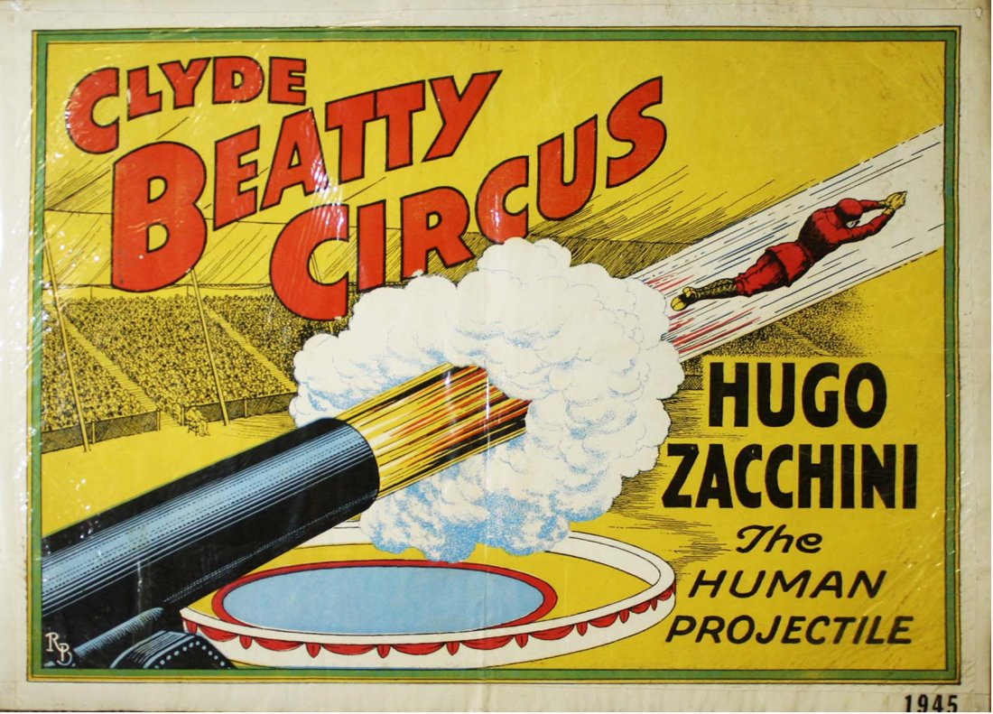 Clyde Beatty Circus / Hugo Zacchini - The Human (1 of 3)