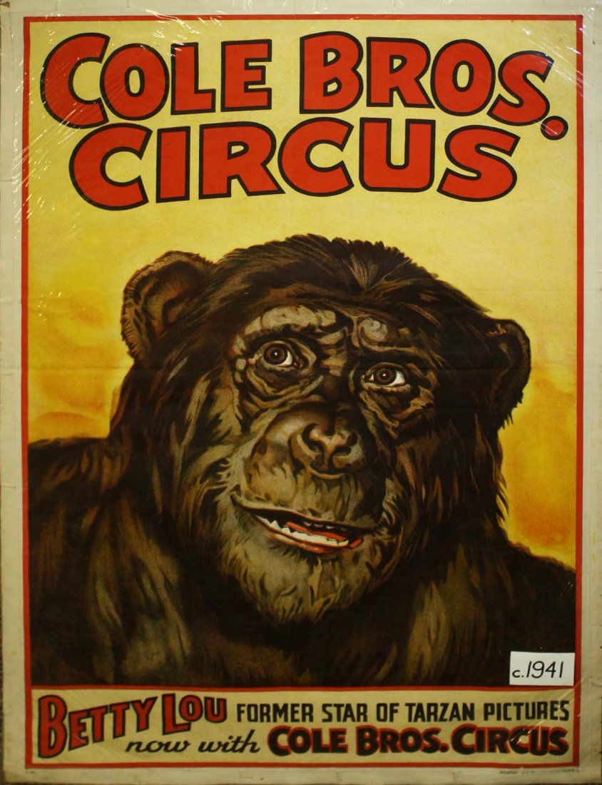 Cole Bros Circus / Betty Lou - Former Star of Tarzan (1 of 3)