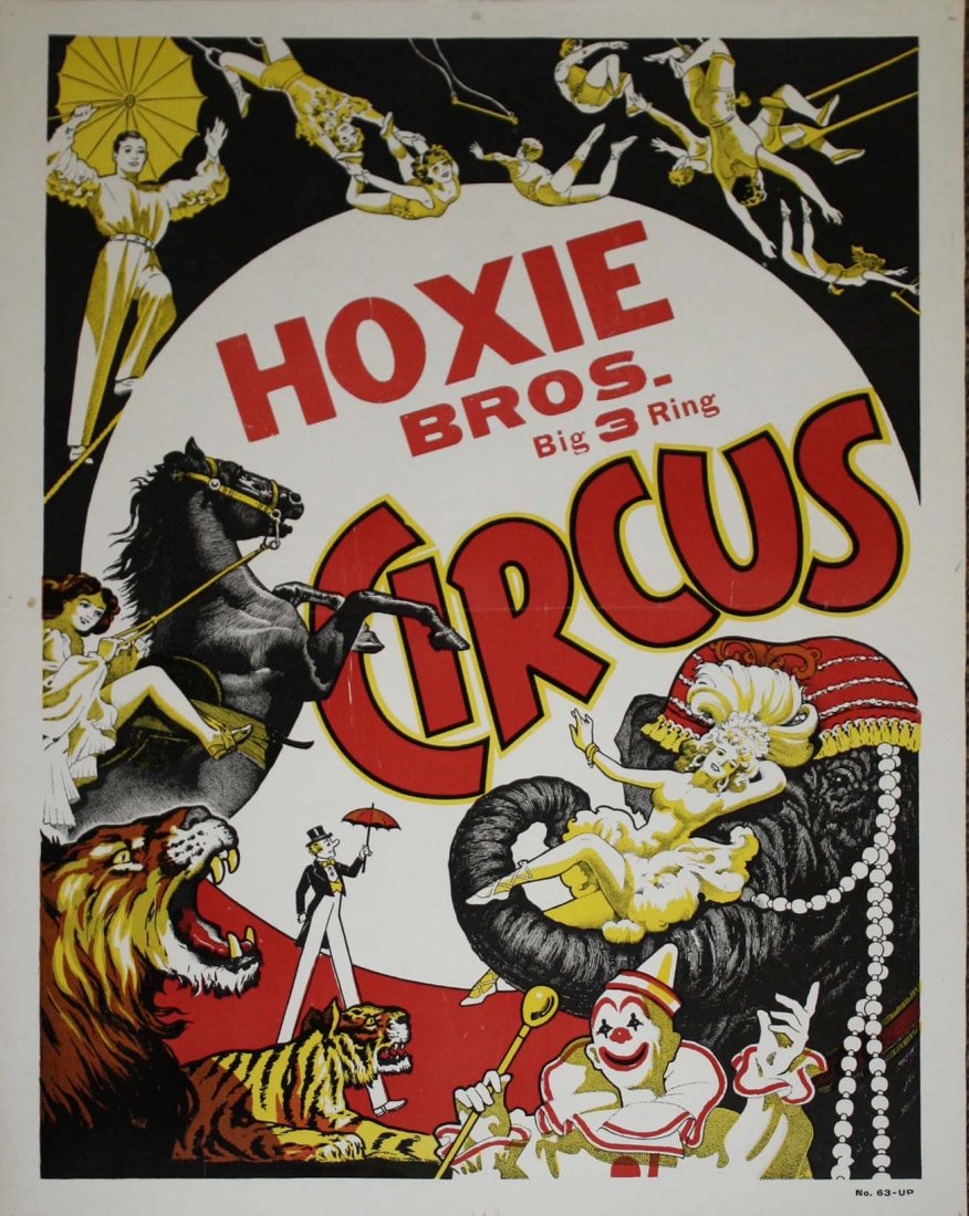 Hoxie Bros Big 3 Ring Circus. Features assorted circus (1 of 4)