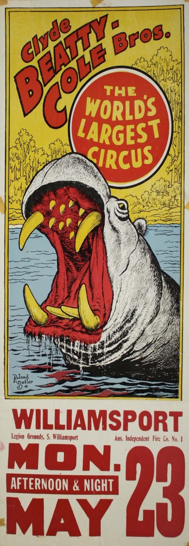 Clyde Beatty - Cole Bros / The World's Largest Circus. (1 of 2)