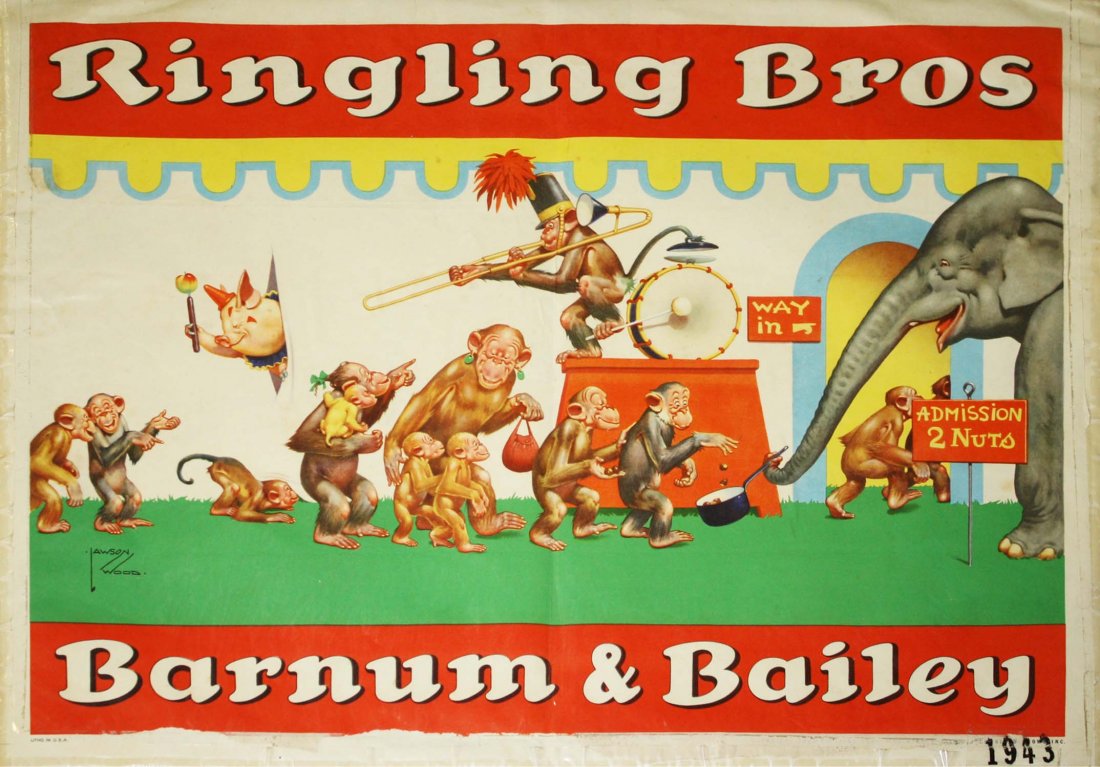 Ringling Bros Barnum & Bailey. Features happy monkey (1 of 2)