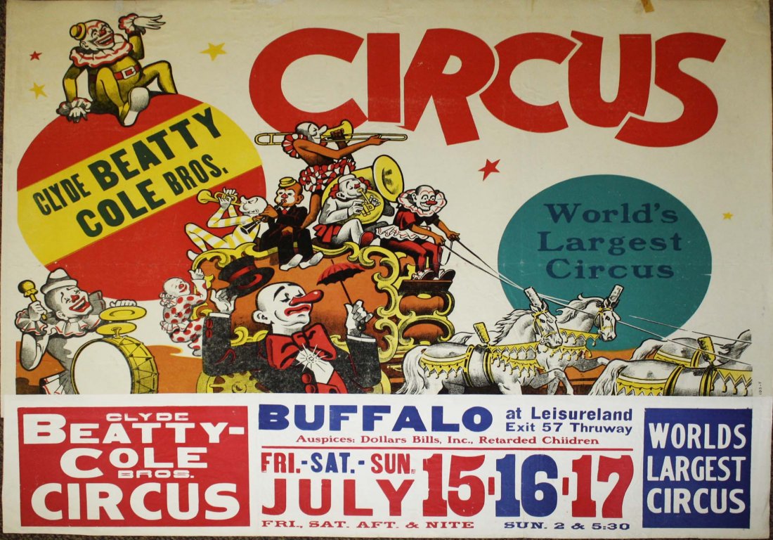Clyde Beatty Cole Bros Circus / World's Largest Circus. (1 of 2)