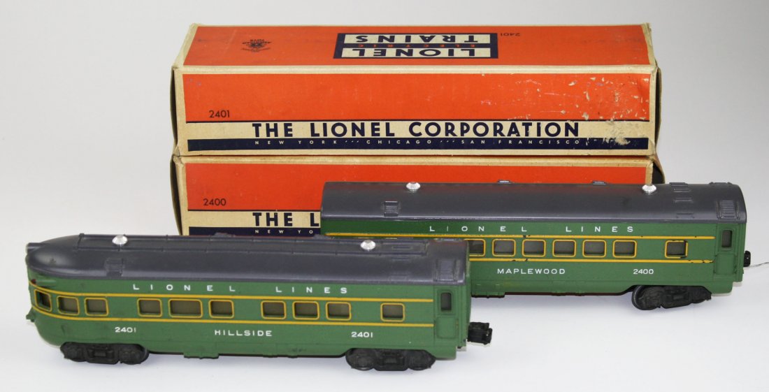 2 Lionel post war “O” gauge 2400 Maplewood illuminated (1 of 3)