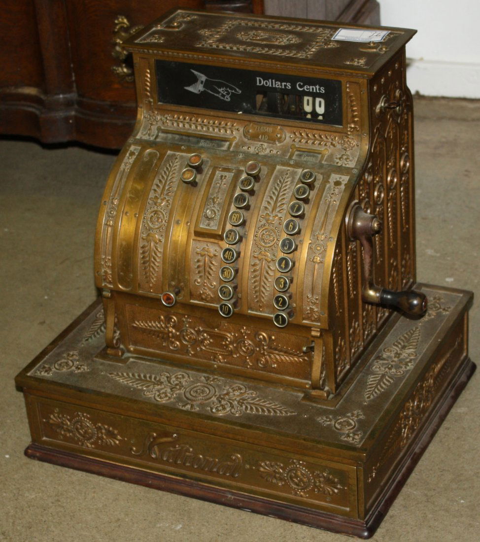 National Brass cash register missing banner (1 of 1)