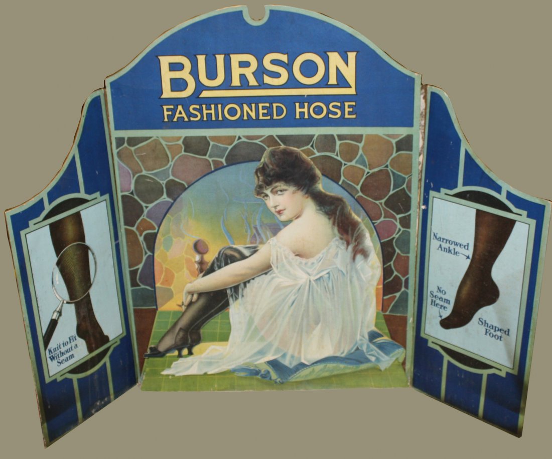 Burson Hose folding stand up advertisment lithograph on (1 of 1)