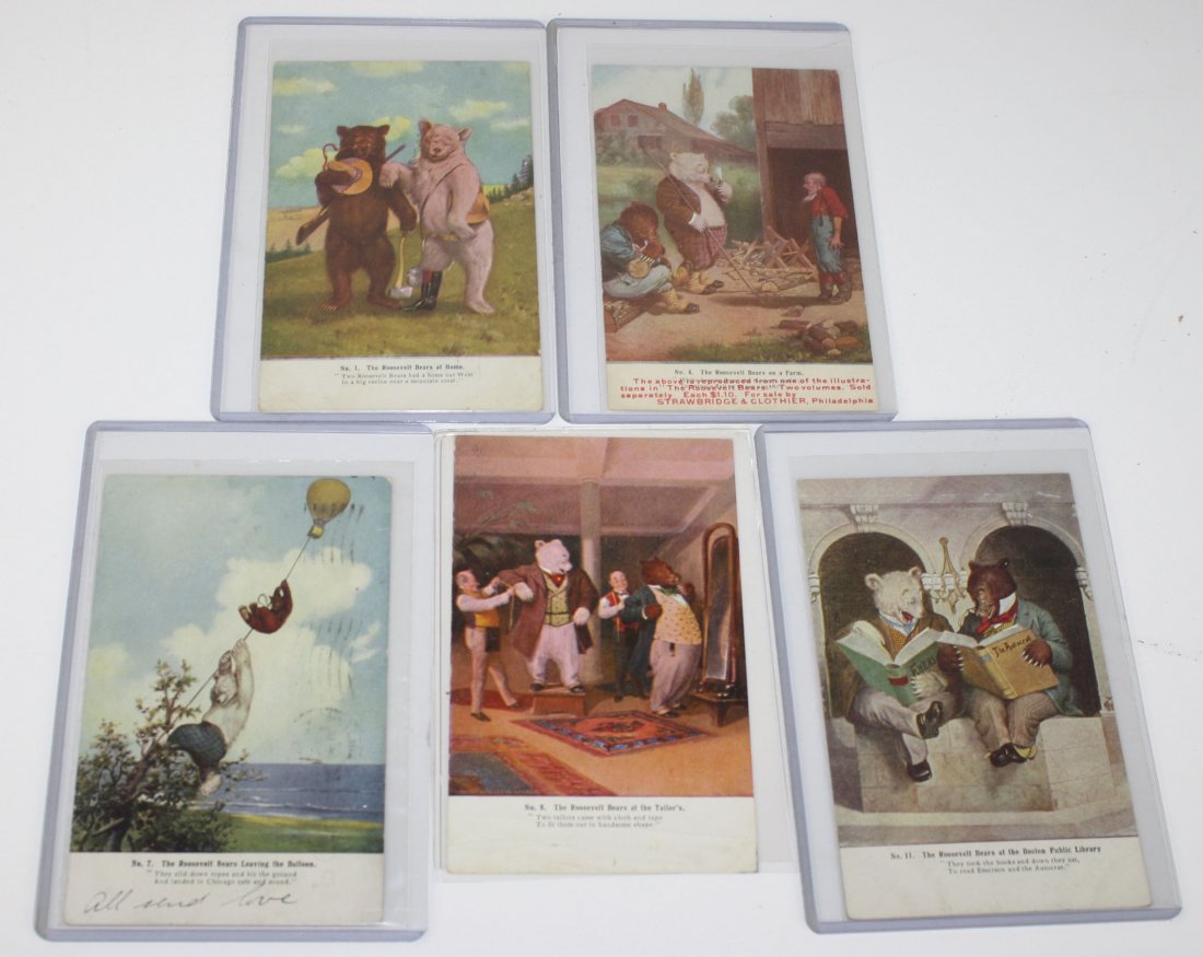 11 Roosevelt Bears postcards incl 1, 4, 7, 8, 11, 12, (1 of 1)