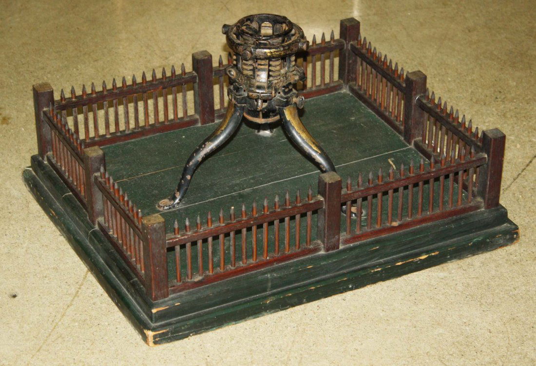 German Christmas tree stand w/ original painted wooden (1 of 1)