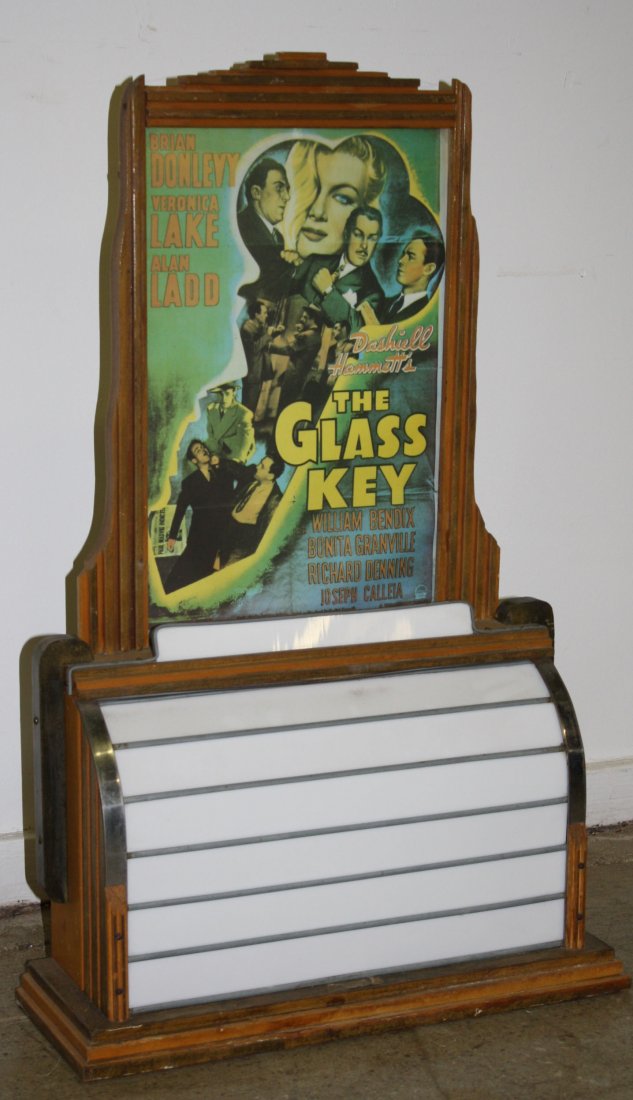 Deco Era movie theatre lighted lobby display card (1 of 1)