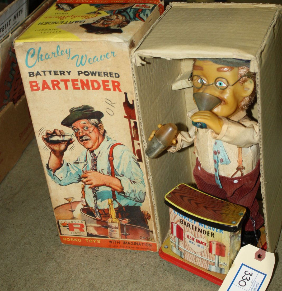 Rosko Charlie Weaver Bartender battery operated toy w/ (1 of 1)