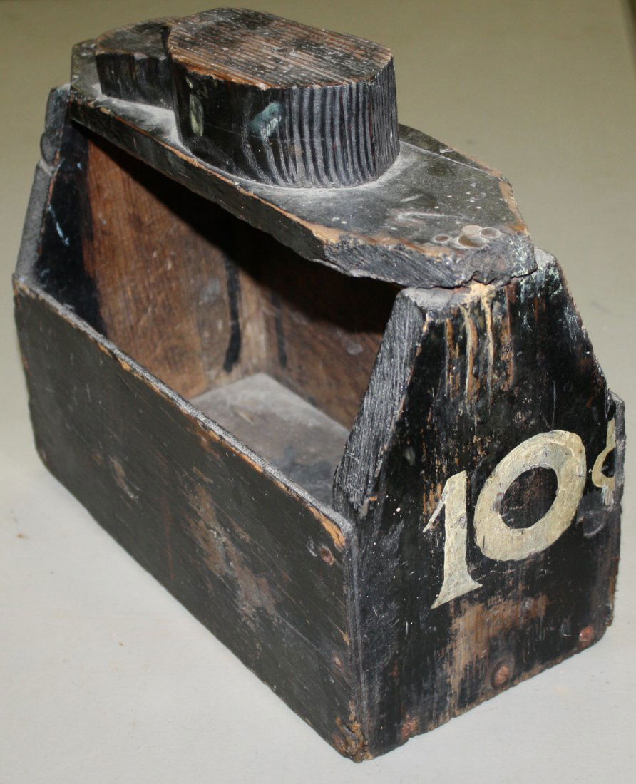 Sam's Shoe shine box, made from old wood at an (1 of 2)
