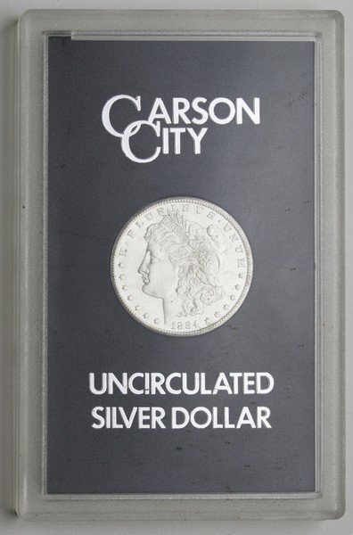United States 1884 Carson City Morgan silver dollar- (1 of 2)