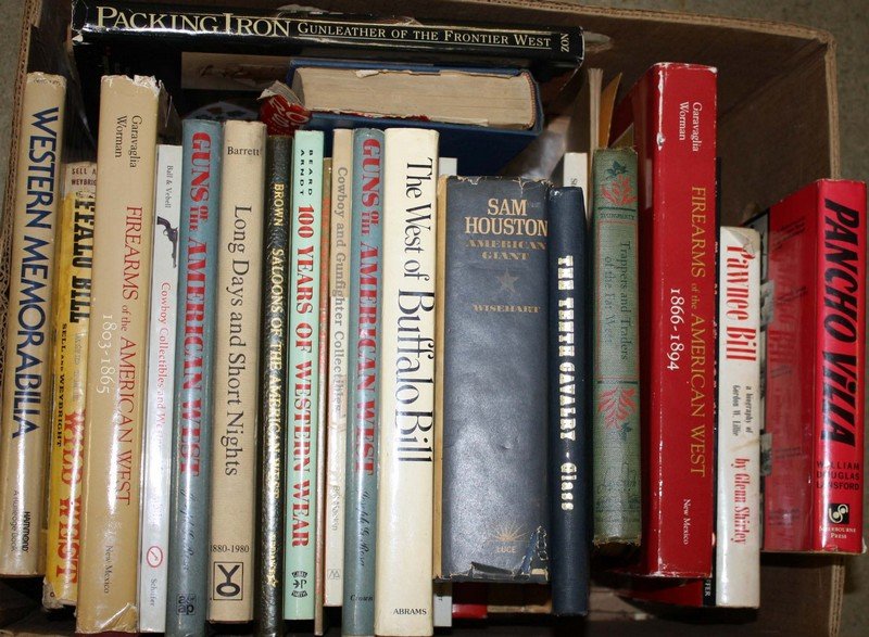 Approx 30 Books on western topics- Buffalo hunting, (1 of 1)