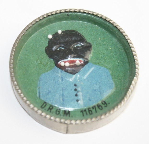 Unusual Black Americana tin litho dexterity puzzle game (1 of 2)