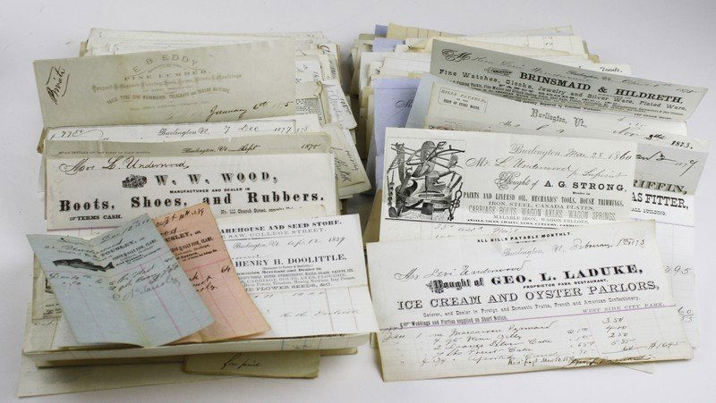 1850's- 1870's Levi Underwood (1821- 1902 Burlington, (1 of 1)