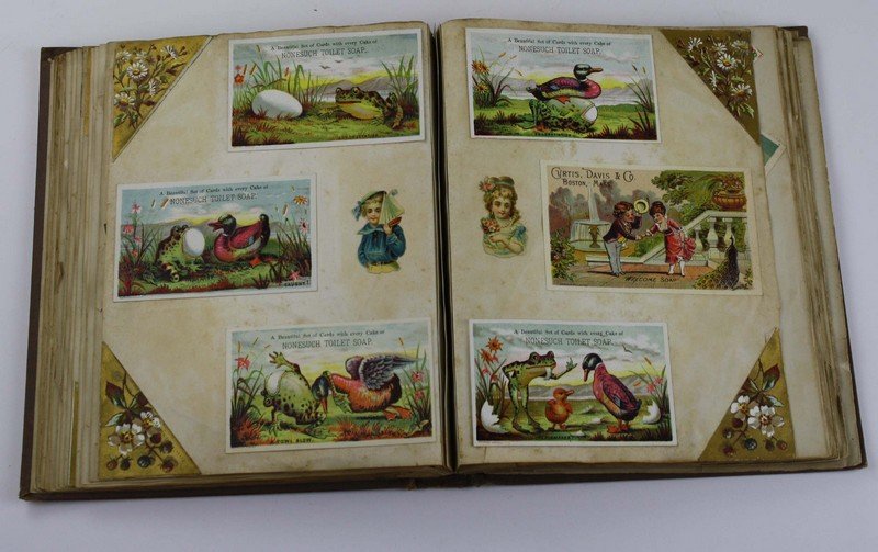 Victorian Trade card album, 43 double sided pages- (1 of 5)